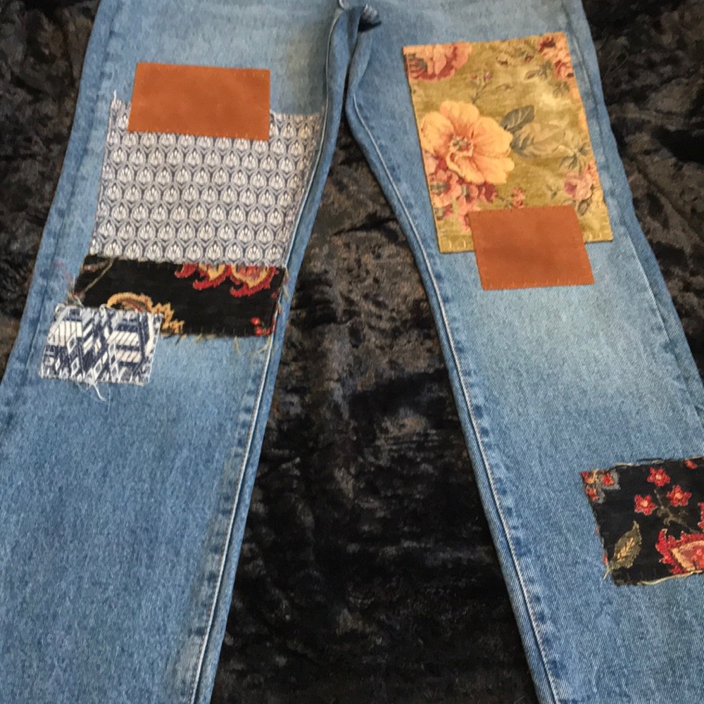 Free People Poppy Patch Ankle Jeans. 26 - Picture 7 of 8